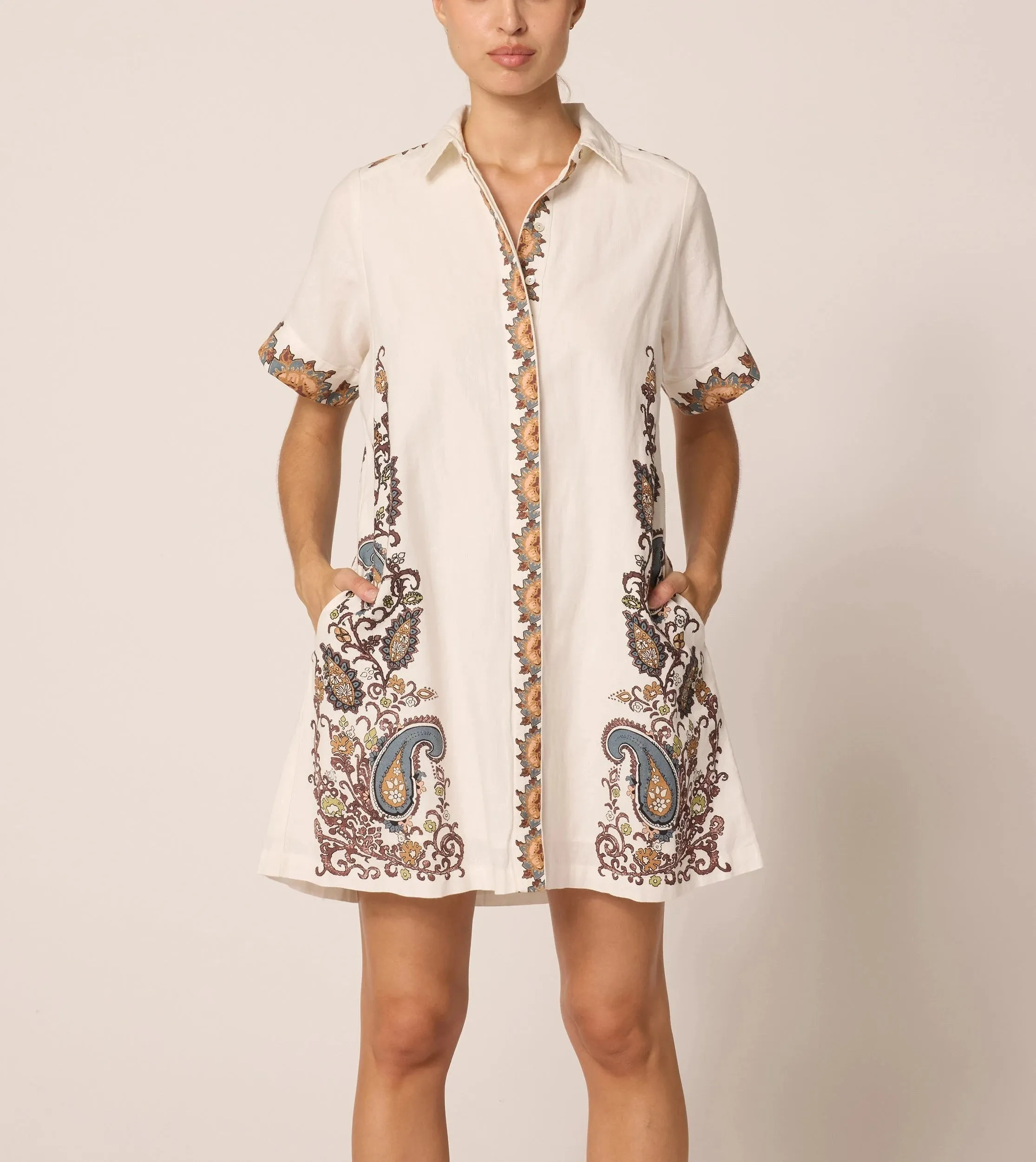 Anahita Mini Dress | Veneto Paisley