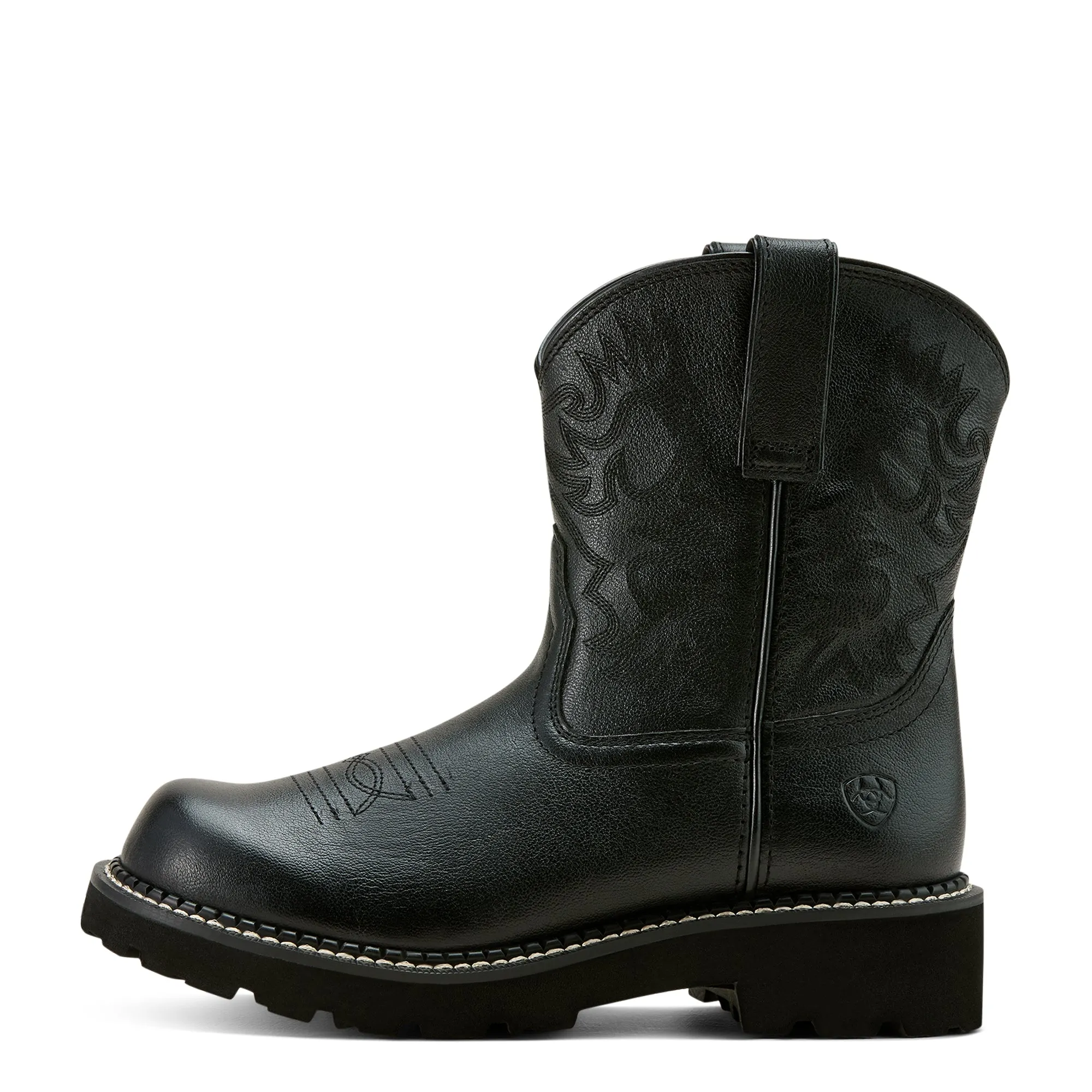 Ariat Ladies 10061282 Fatbaby Western Boots in Madison Avenue Black