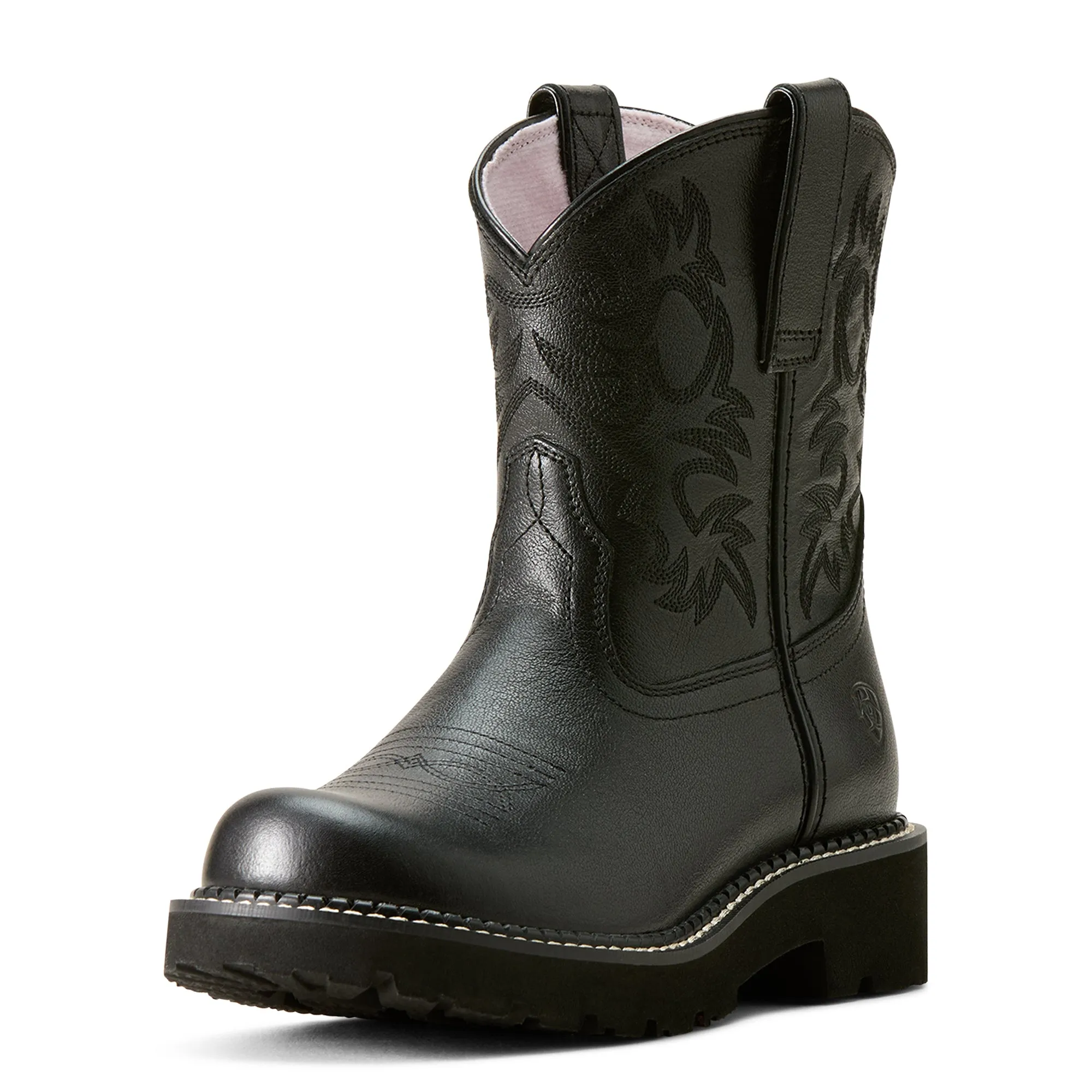 Ariat Ladies 10061282 Fatbaby Western Boots in Madison Avenue Black