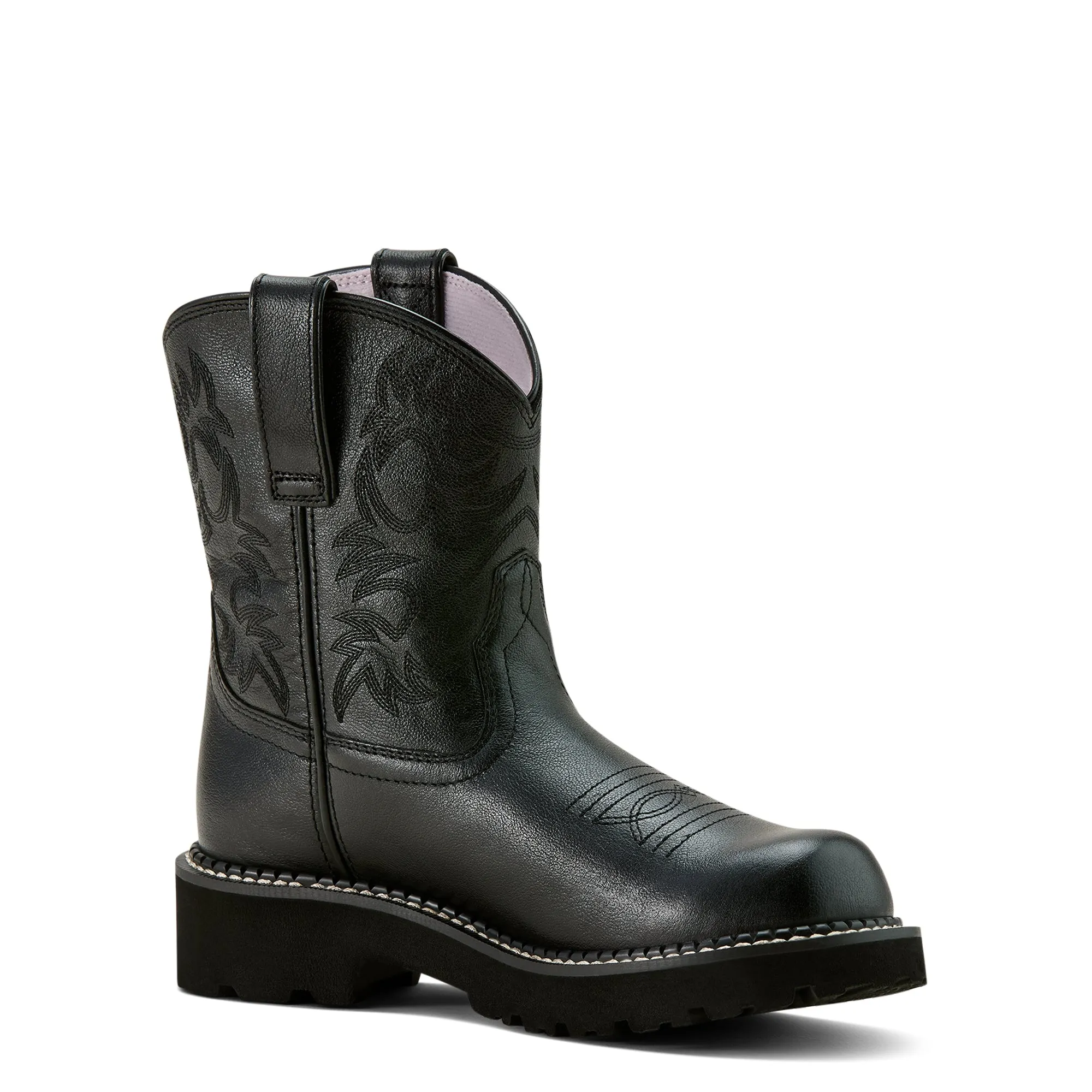 Ariat Ladies 10061282 Fatbaby Western Boots in Madison Avenue Black