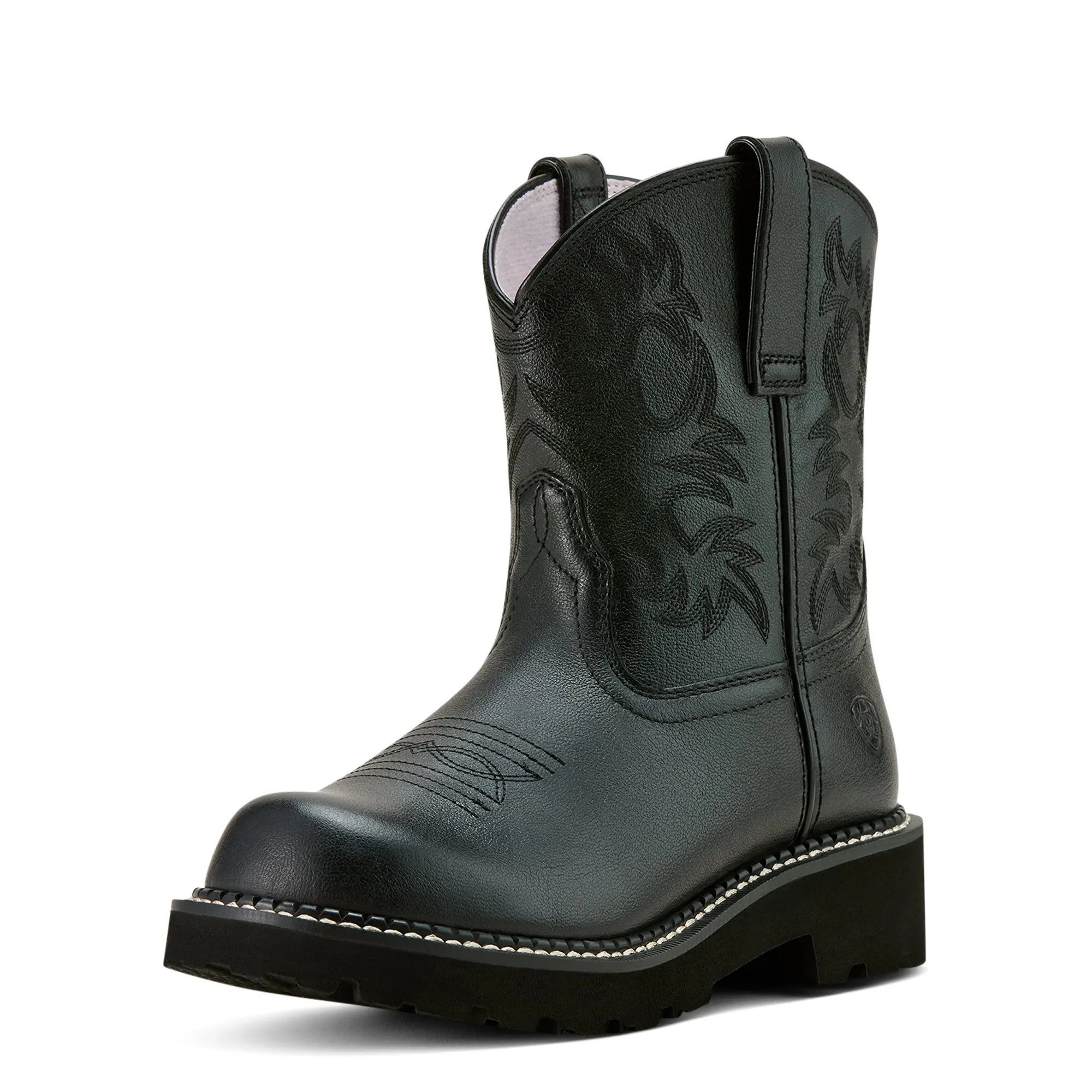 Ariat Ladies 10061282 Fatbaby Western Boots in Madison Avenue Black
