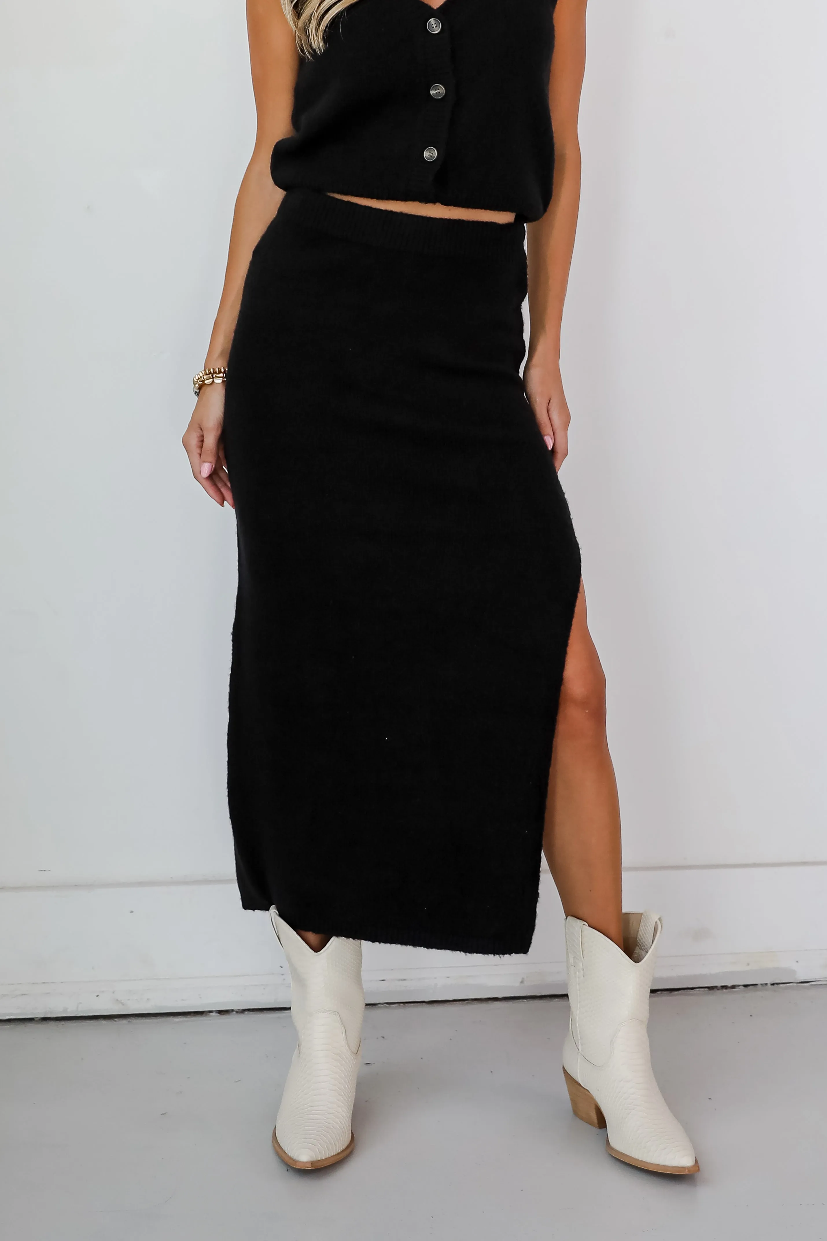 FINAL SALE - Cozy Choice Sweater Maxi Skirt - DOORBUSTER