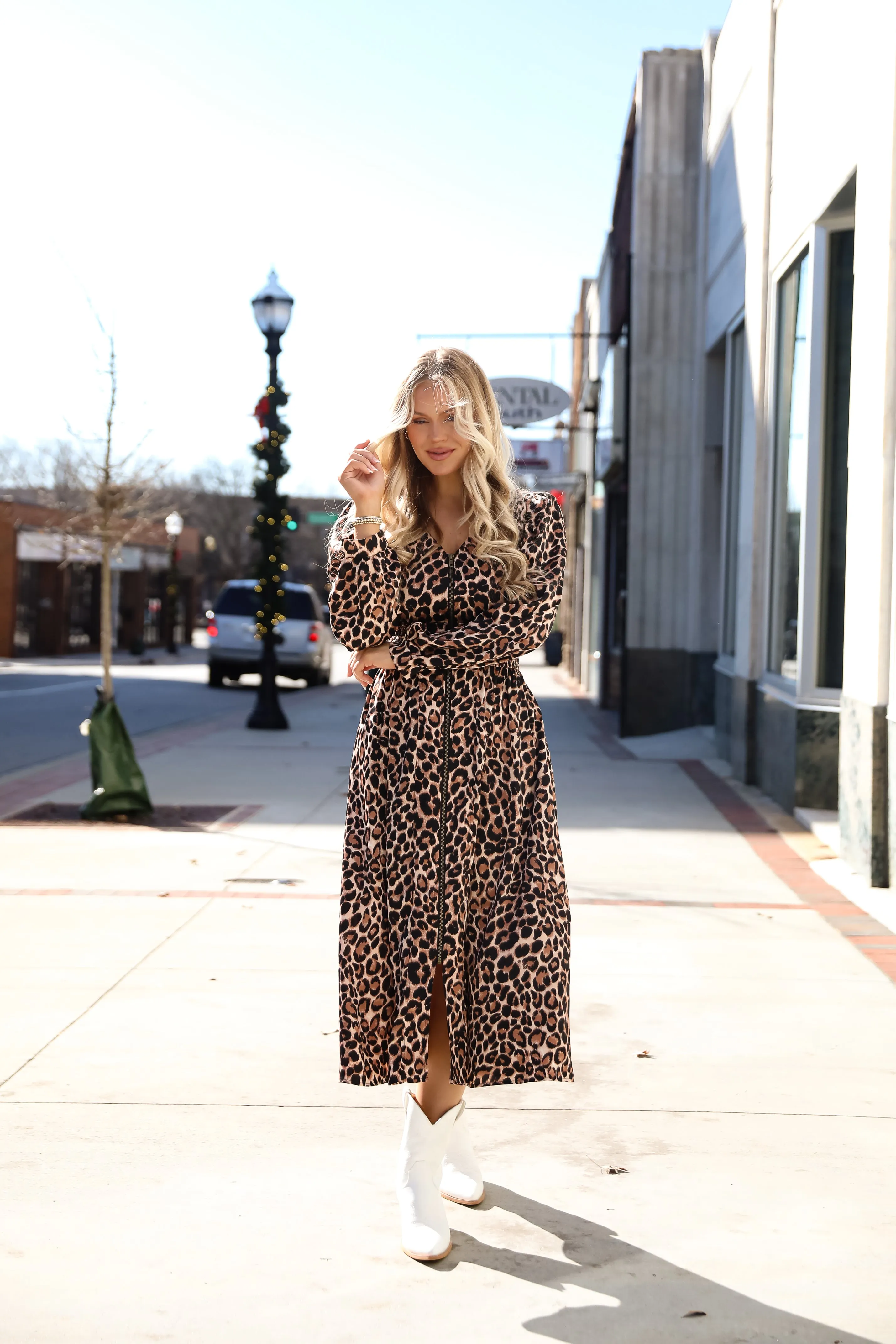 FINAL SALE - Envied Confidence Leopard Maxi Dress