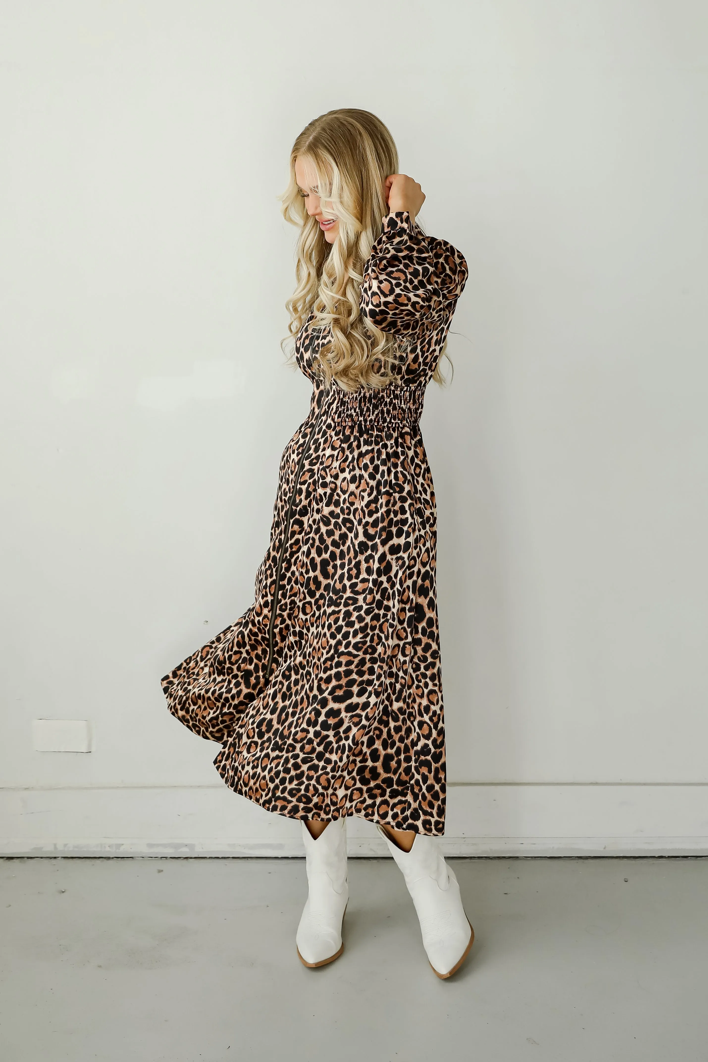 FINAL SALE - Envied Confidence Leopard Maxi Dress