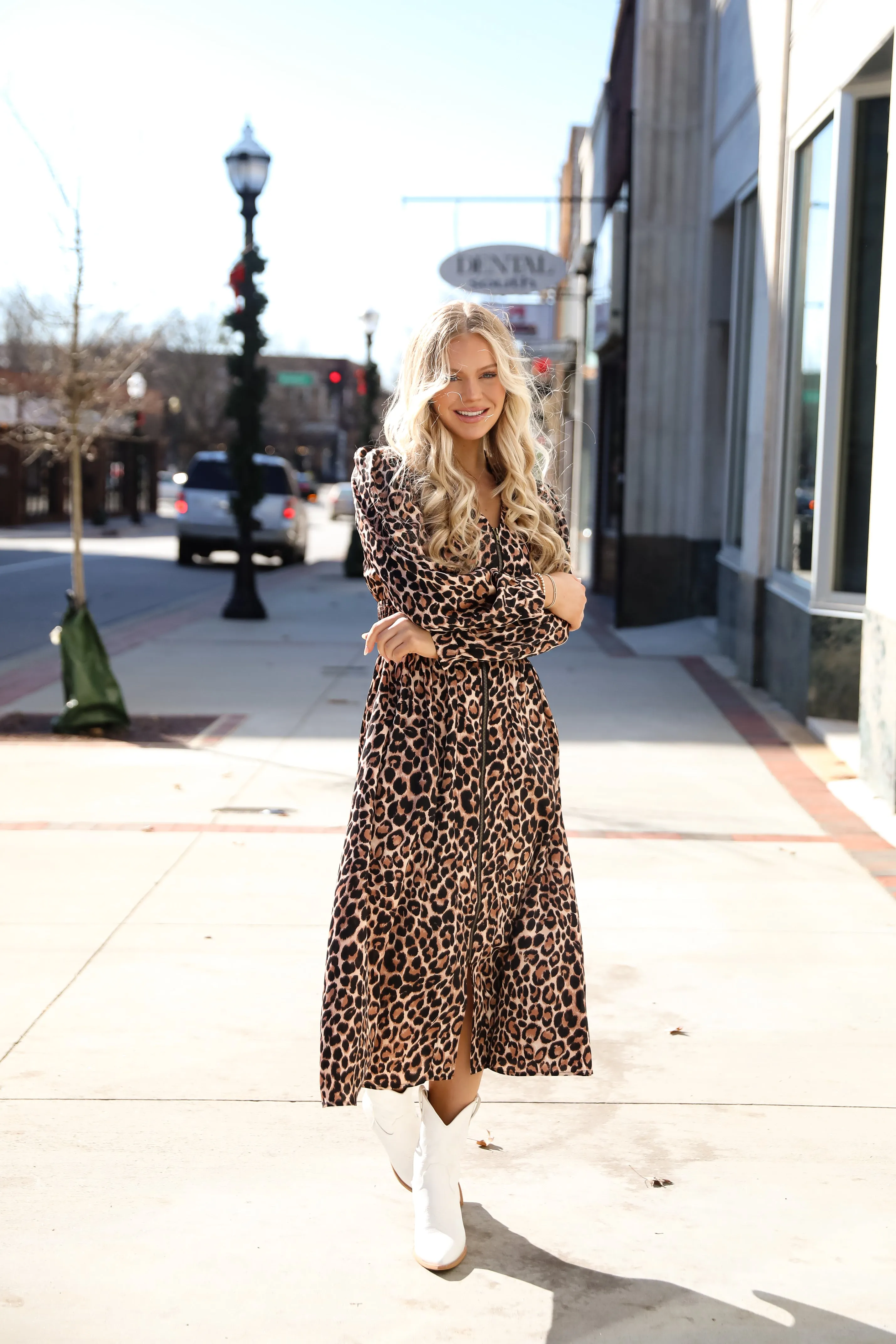 FINAL SALE - Envied Confidence Leopard Maxi Dress