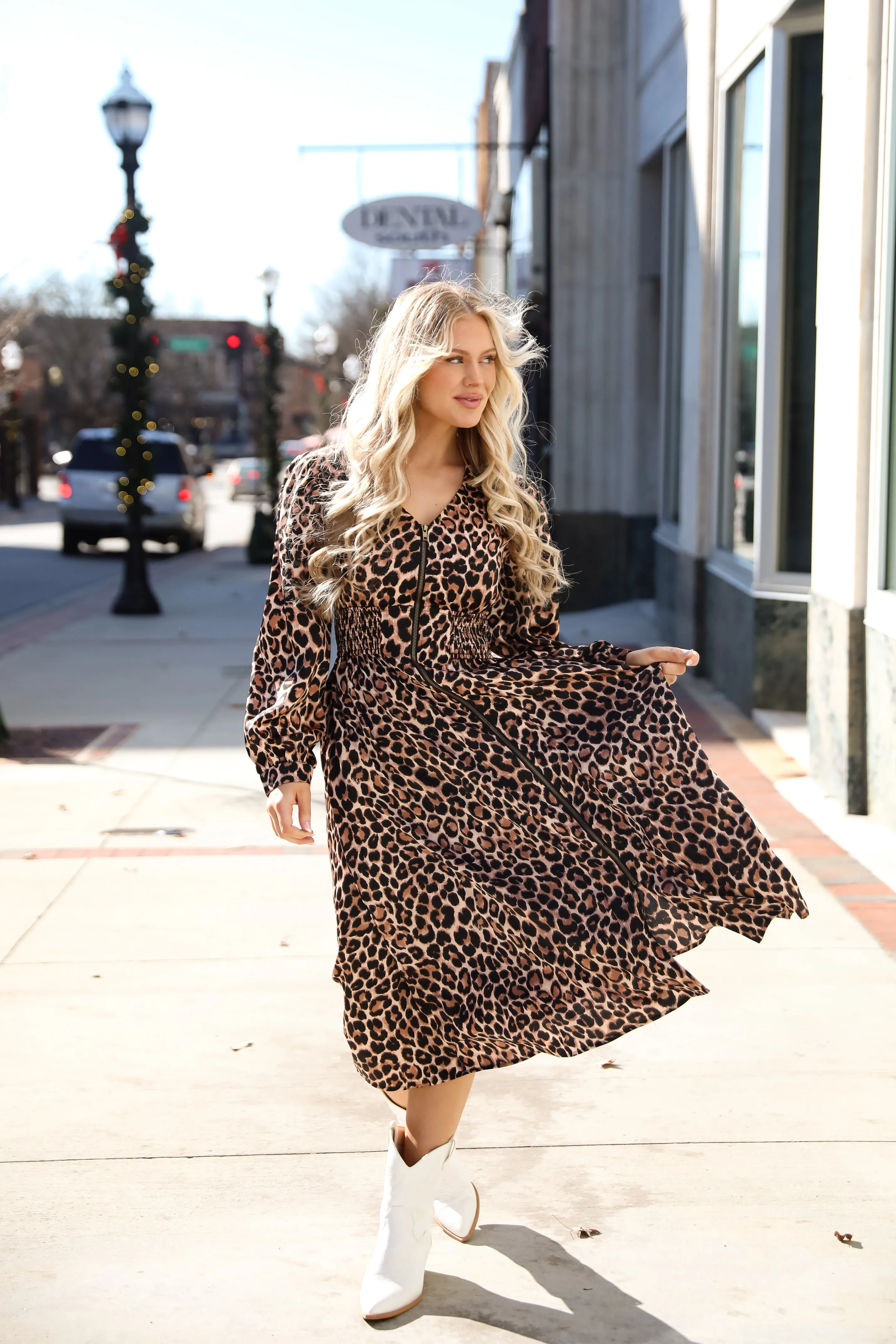 FINAL SALE - Envied Confidence Leopard Maxi Dress