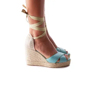 Floriano Blue Leather