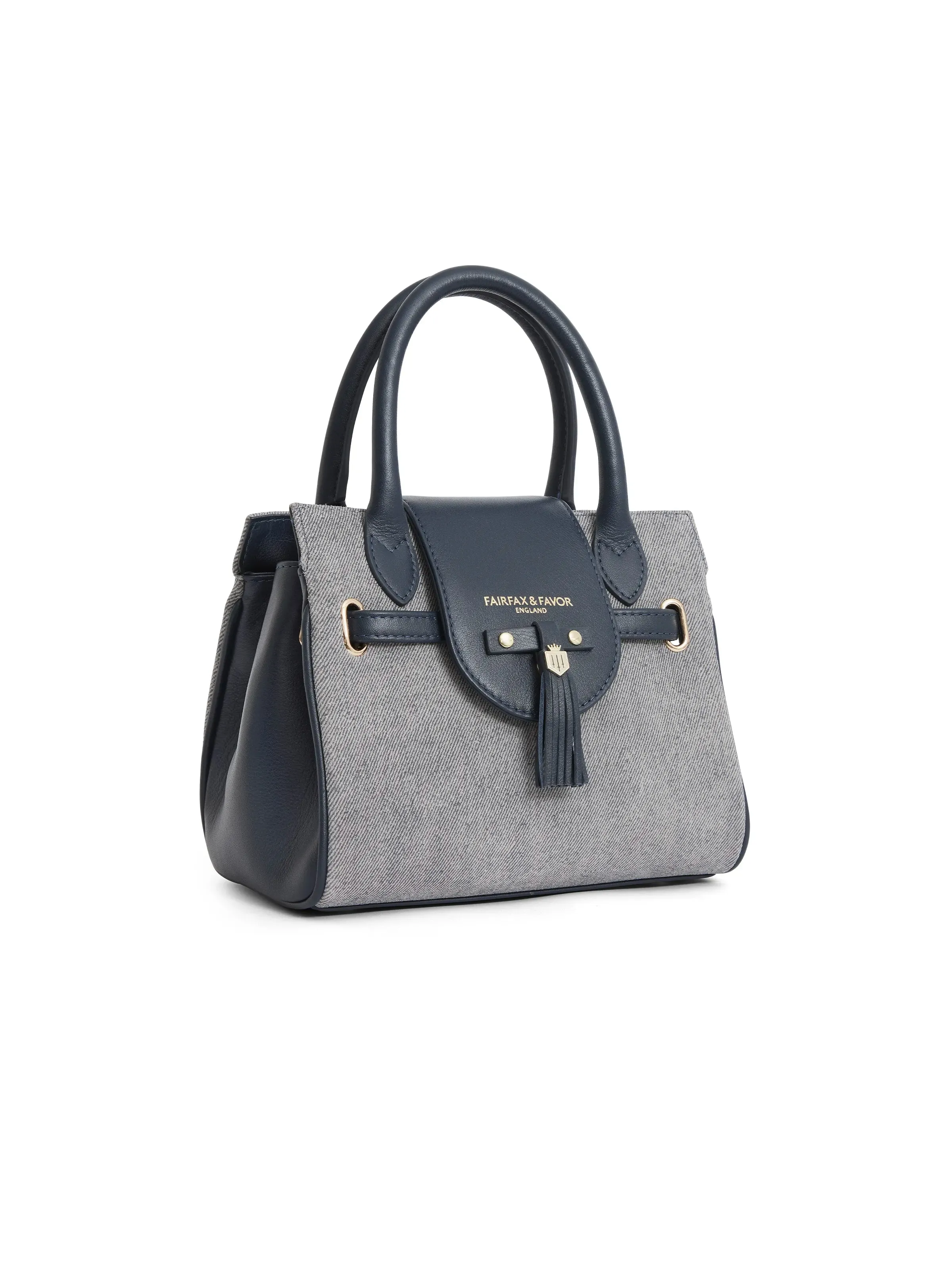 Mini Windsor Handbag - Denim Suede