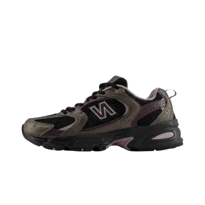 New Balance 530 Black Metallic Plum Brown