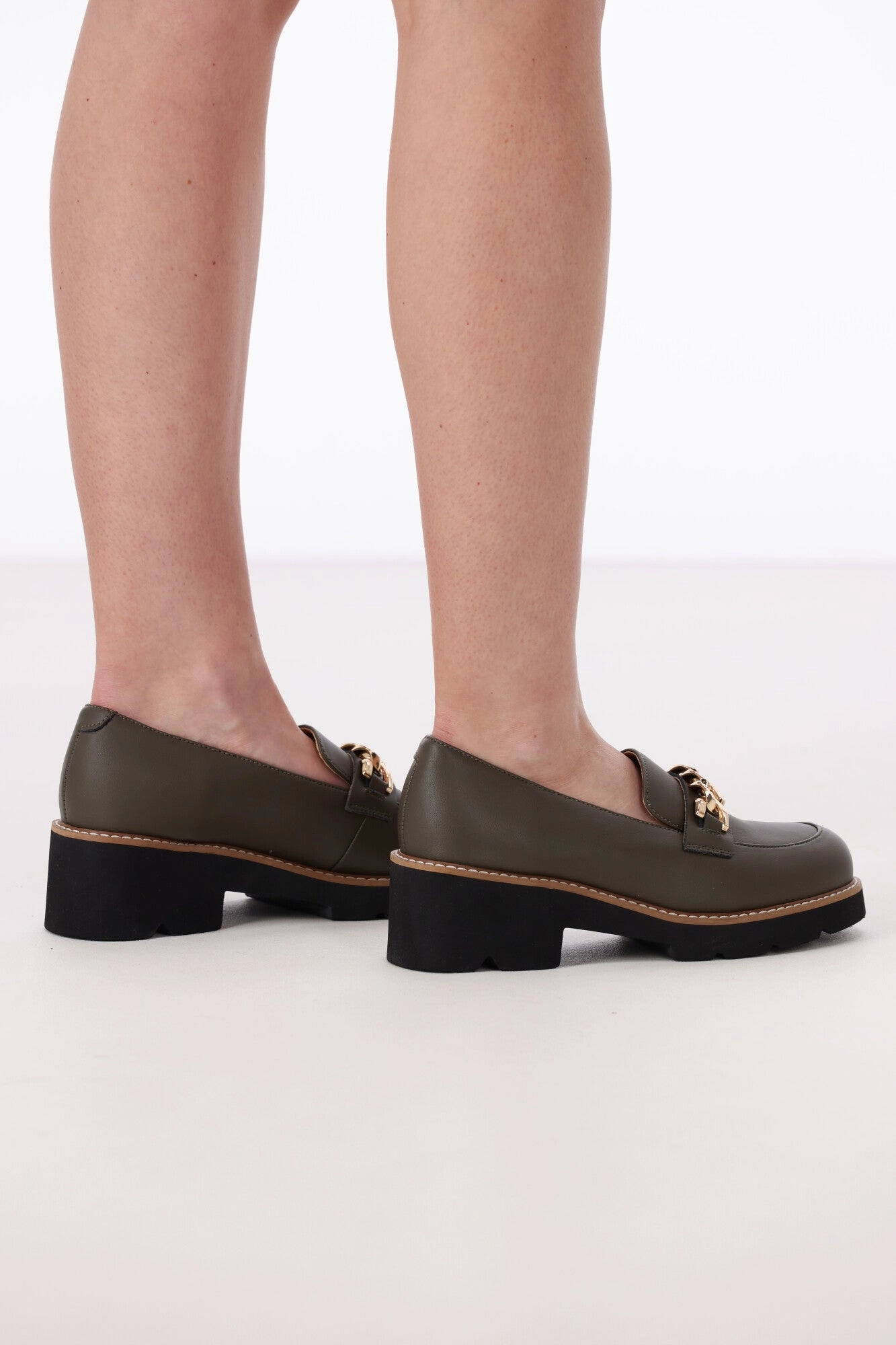 One Trick Pony Nation Leather Loafer Khaki