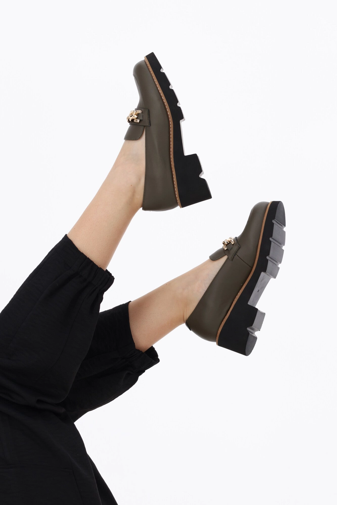 One Trick Pony Nation Leather Loafer Khaki