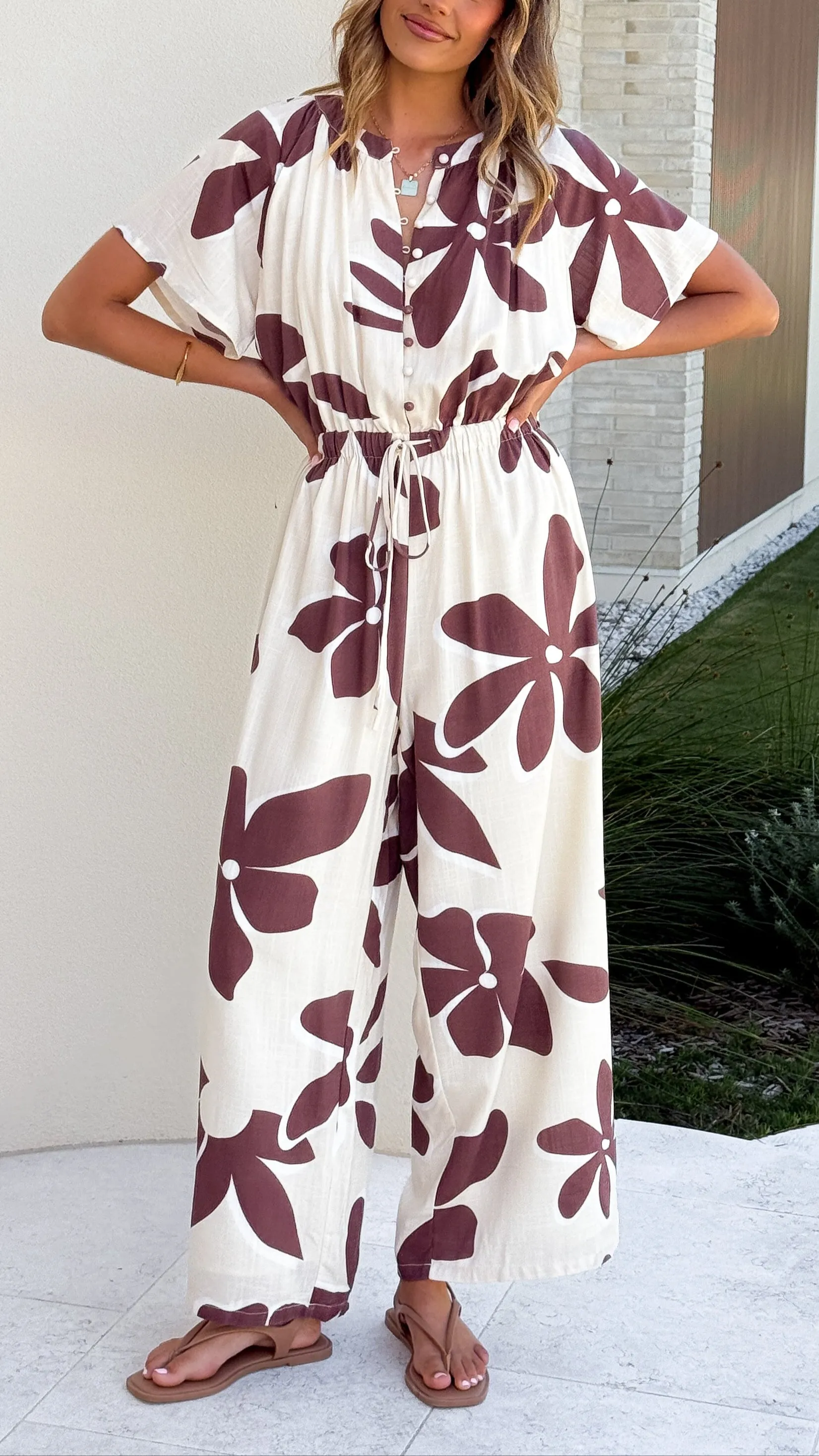 Santorini Jumpsuit - Belle Femme