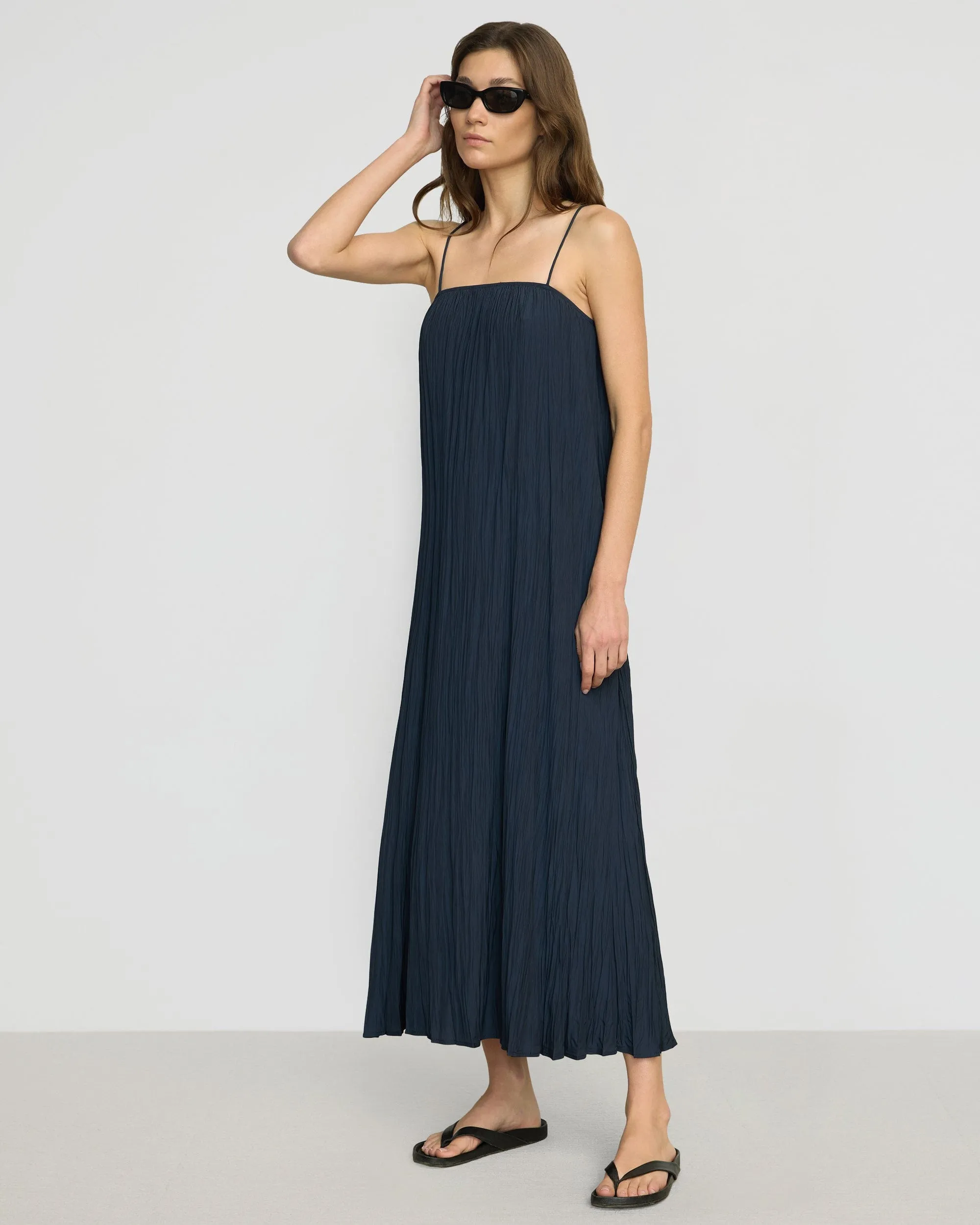 Solange Crinkled Maxi Dress