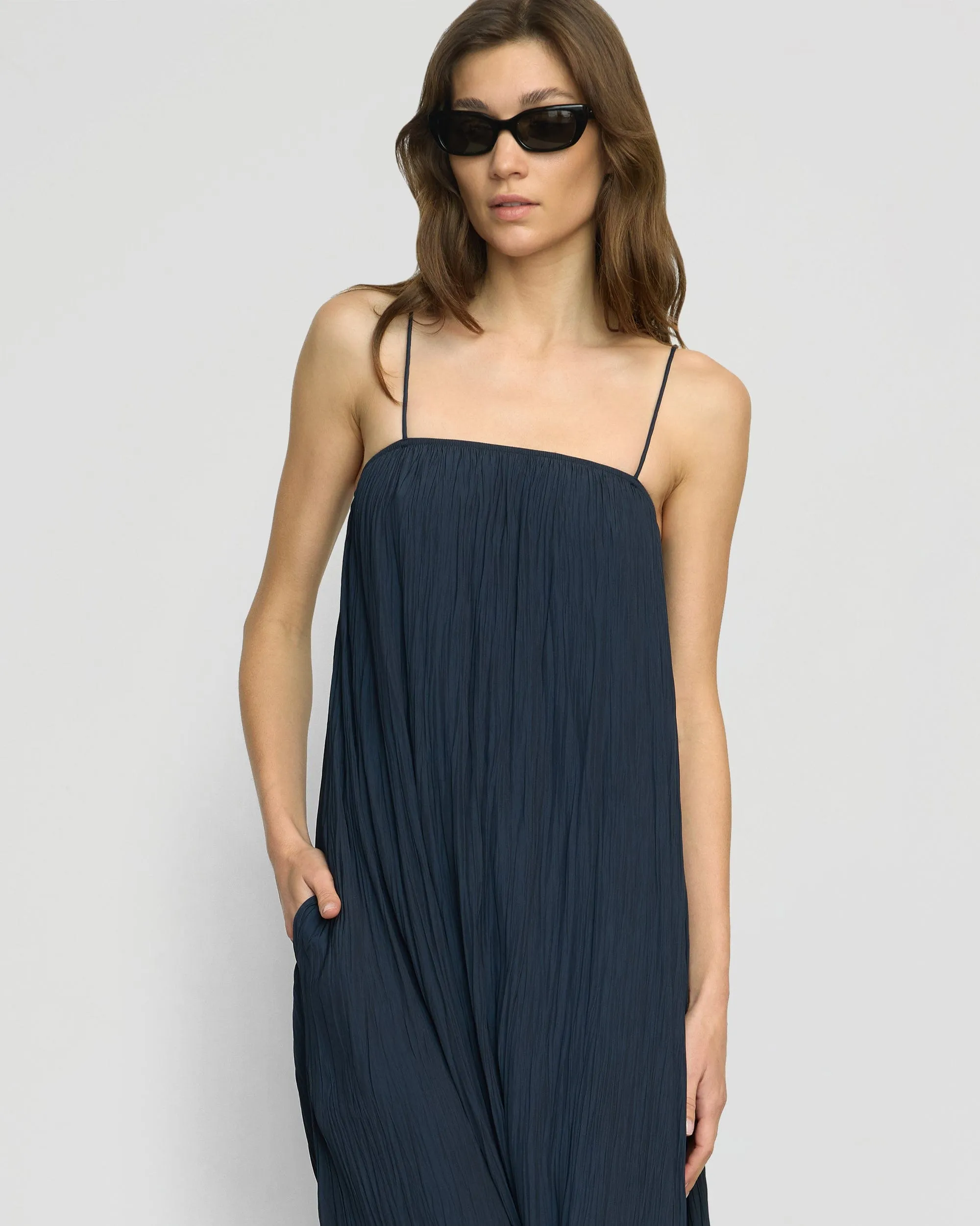 Solange Crinkled Maxi Dress