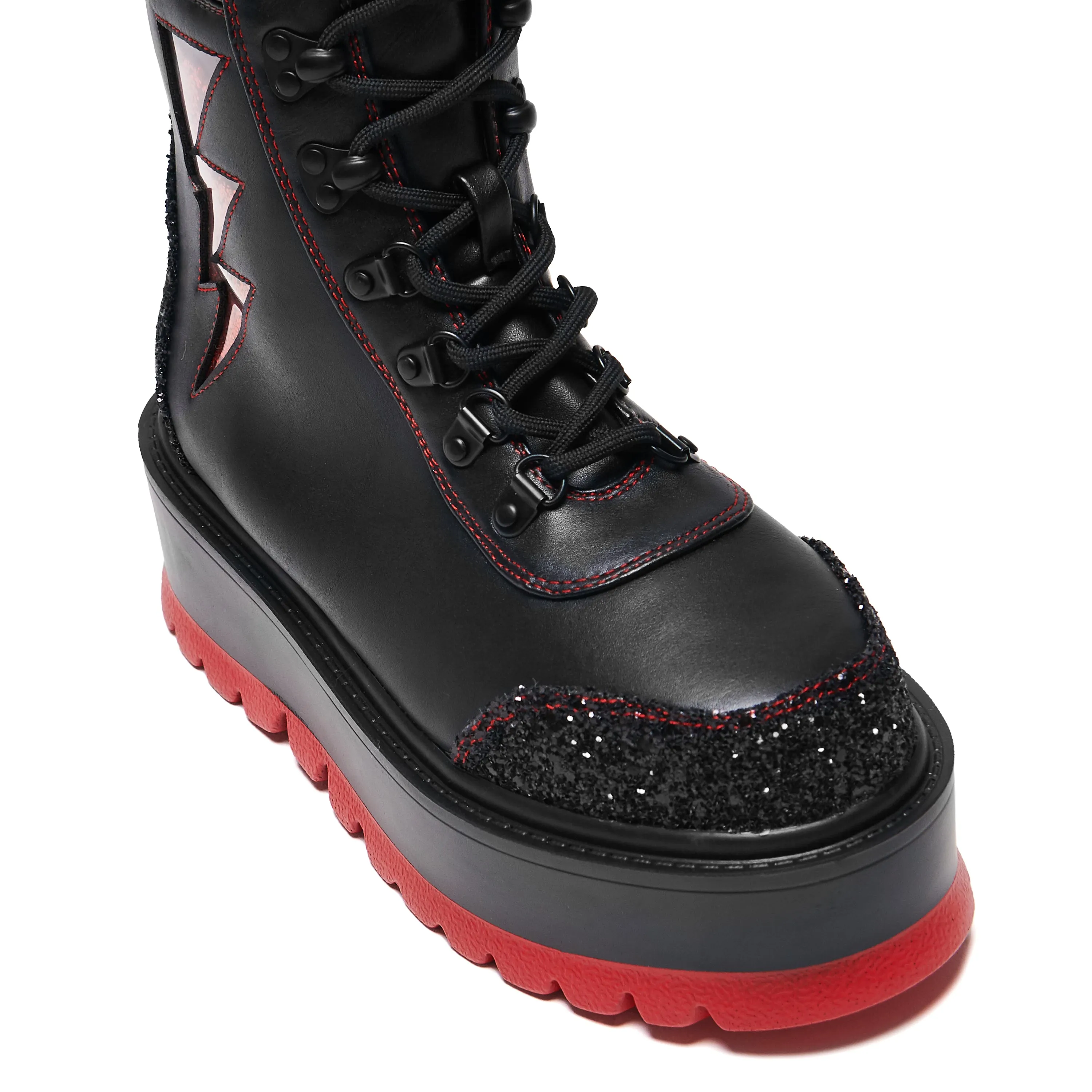 The Time Warp Platform Boots - Black