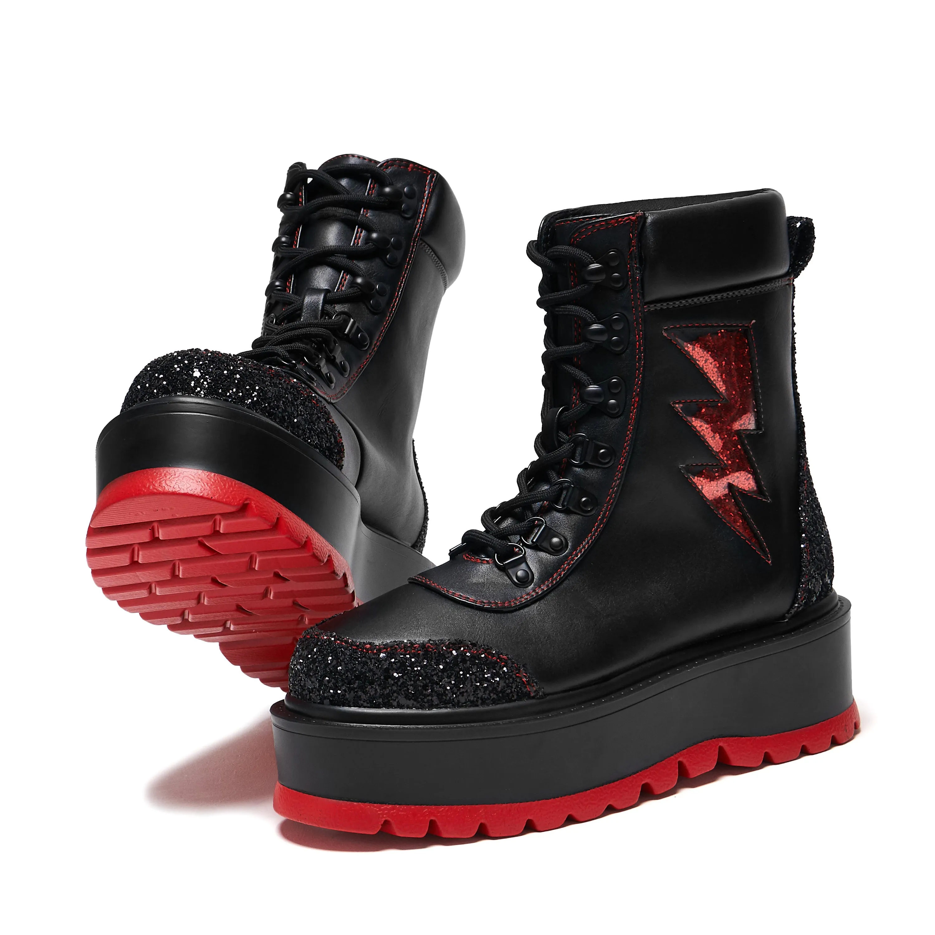 The Time Warp Platform Boots - Black