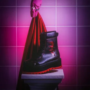The Time Warp Platform Boots - Black