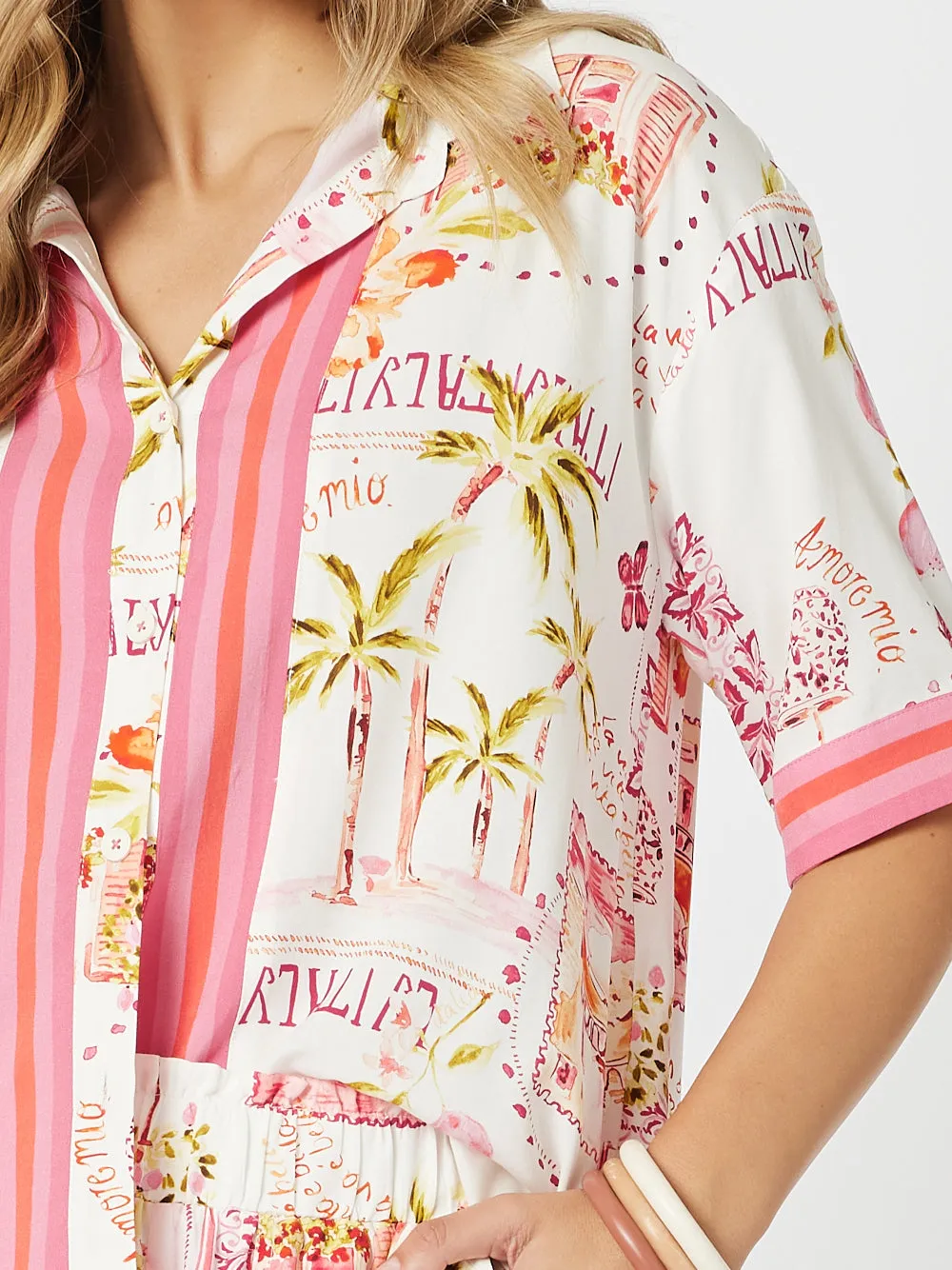 Threadz Ciao Bella Shirt Pink