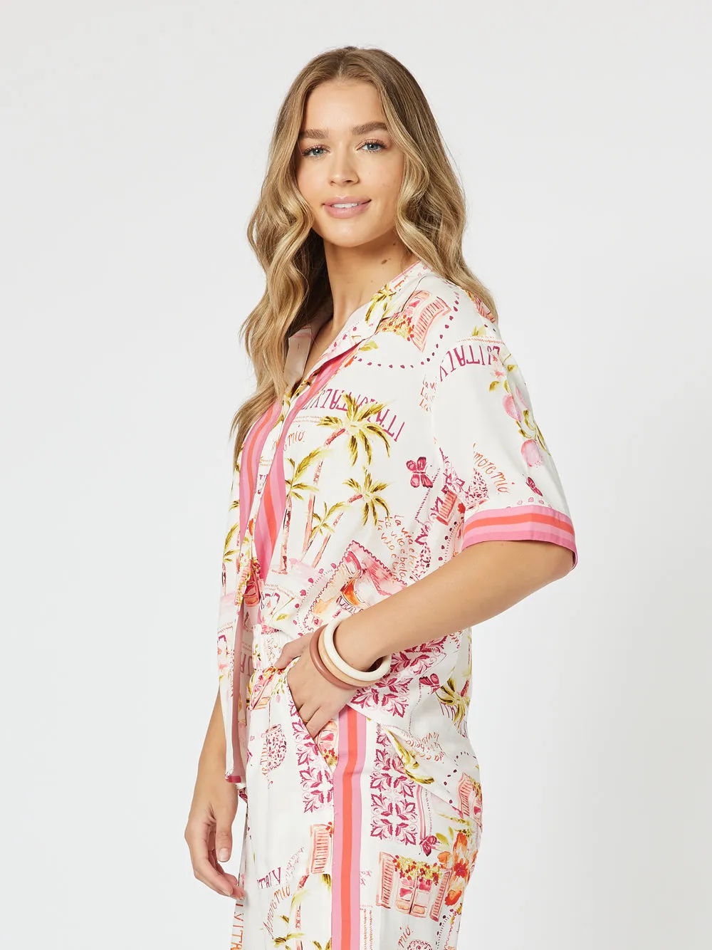 Threadz Ciao Bella Shirt Pink