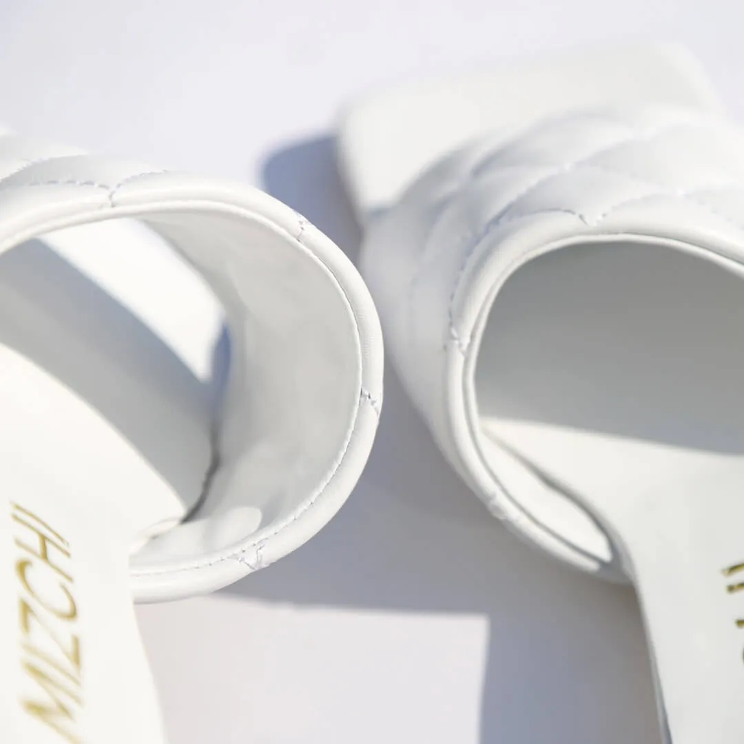 *UK size 1 - Aqui - white, 2cm heels